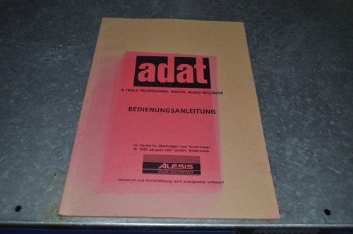 Alesis adat manual - alesis,