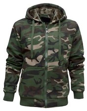 Mens Camouflage Hoodie Fur