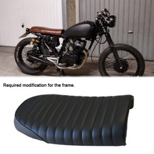 Flat Driver Seat Solo Seat Saddle Black For Honda CM 125 300 500 400 Cafe Racer