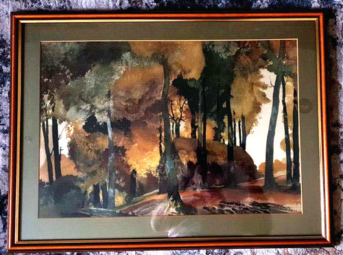 Framed glazed print the - framed, &