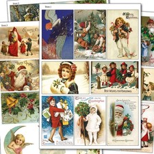 vintage Christmas label craft
