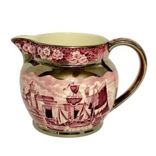 Vintage Ferrara Wedgwood of Etruria Barlaston Creamer Luster Plum Pink AL 8870