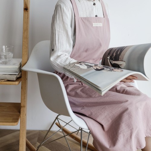 Wrap pinafore cross back art - pinafore,