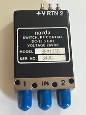 NARDA SEM123D  RF  SMA  FAIL SAFE COAXIAL RELAY  18GHz  28Vdc  SPDT     AD2N28