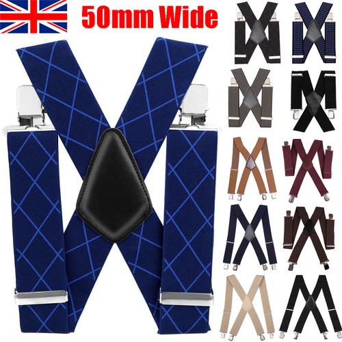 Mens braces with heavy duty - with,