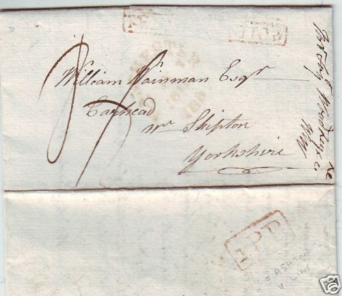 1811 rare red boxed 1pp - 1811,