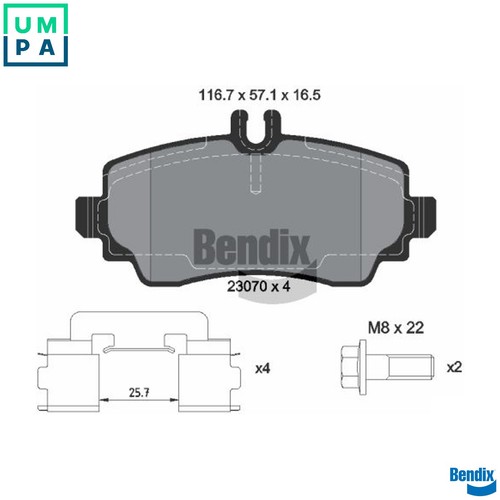 Brake pad set disc - brake,