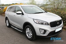 FOR KIA SORENTO 2015 ON STX INTEGRATED SIDE STEPS-RUNNING BOARDS (LOGO)-STX8320B