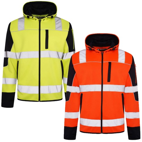 Vis zip hoodie reflective - hoodie,