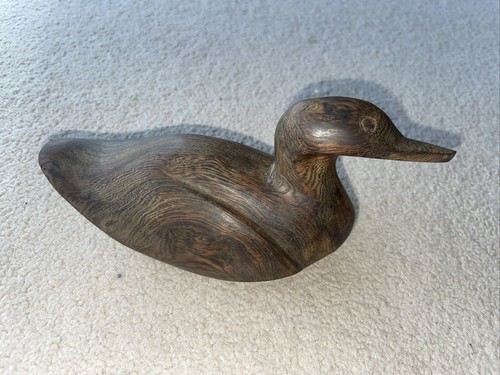 Mallard duck hand carved solid - duck,