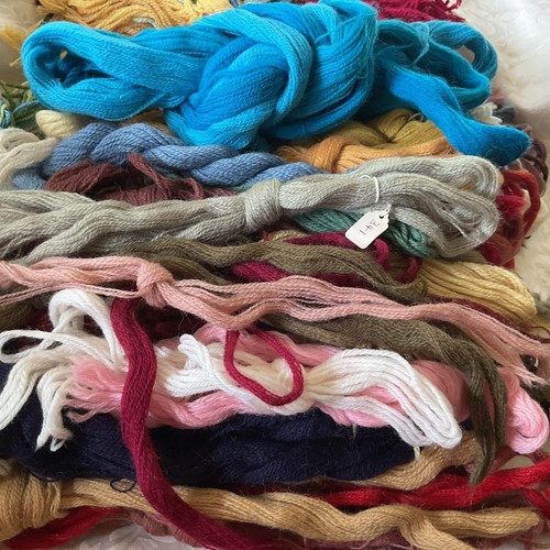 Vintage crewel tapestry wool - wool, .