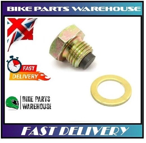 Magnetic sump plug and washer - and,