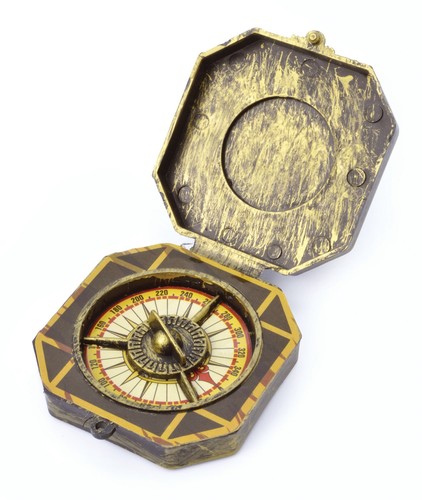 Pirate compass vintage - vintage, brass