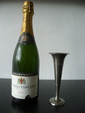 Antique Conical Body, Flared Top, Silver Plated Epergne. Silver Plated Bud Vase