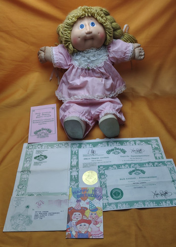 Cabbage patch kids girl gold - cabbage,