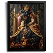 Royal Black Doberman Pinscher