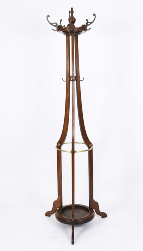 Antique victorian oak hall - victorian,