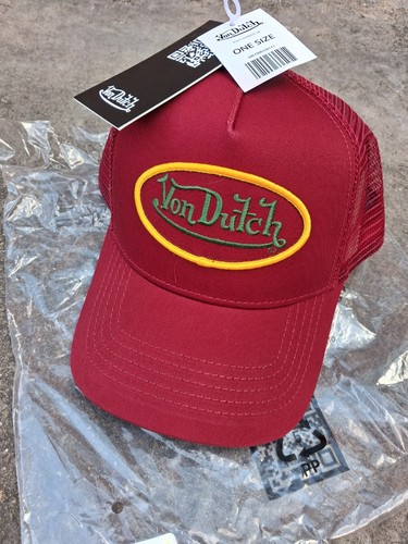 Mens red von dutch trucker - von,