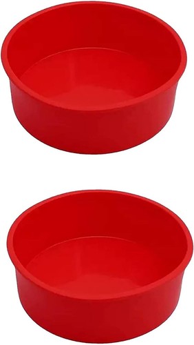 2pcs inch silicone cake tins - 6,