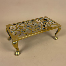 Antique Trivet Brass Gold