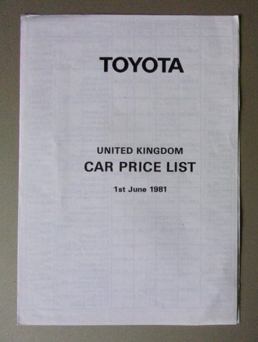 Toyota range orig 1981 - toyota,