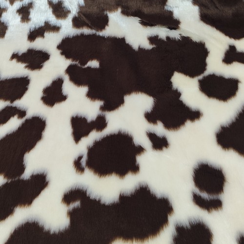 Brown cow jacquard - brown, fur