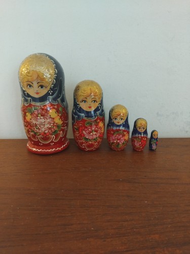 Vintage russian dolls 5 - dolls, x