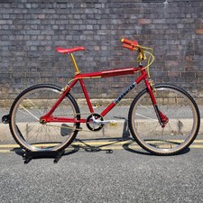 Ironhead Custom 26 Inch Old School Cruiser BMX Bike Candy Red / Gold VDC