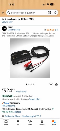 Ctek pro25se professional 25a - pro25se,