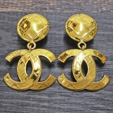 CHANEL Gold Plated CC Logos
