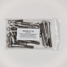 Suzuki GT 125 1974-1979 Kit No. 2 HEXAGONAL screws stainless steel engine housings GT125