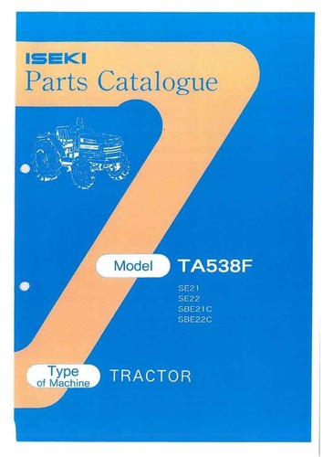 Iseki tractor ta538f - iseki, parts