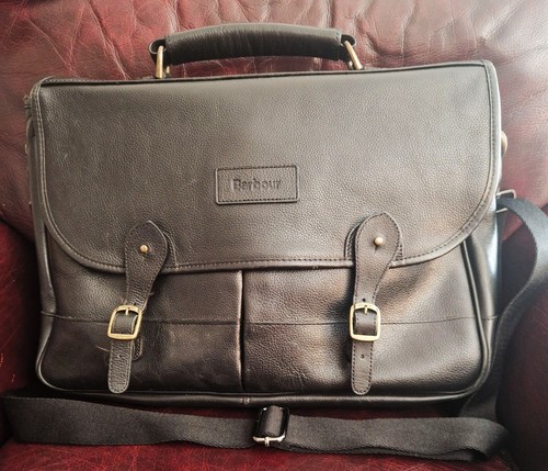 Barbour black leather - barbour,