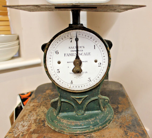 Vintage cast iron salter - vintage,