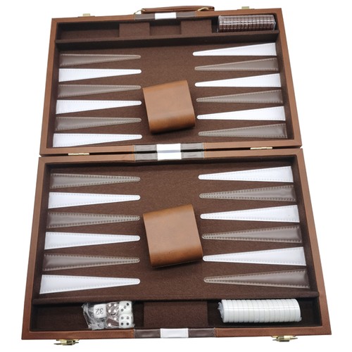 Folding backgammon set - 18”,