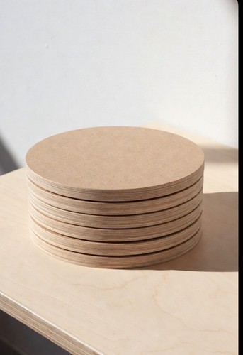 Wooden 12mm mdf circle craft - circle,