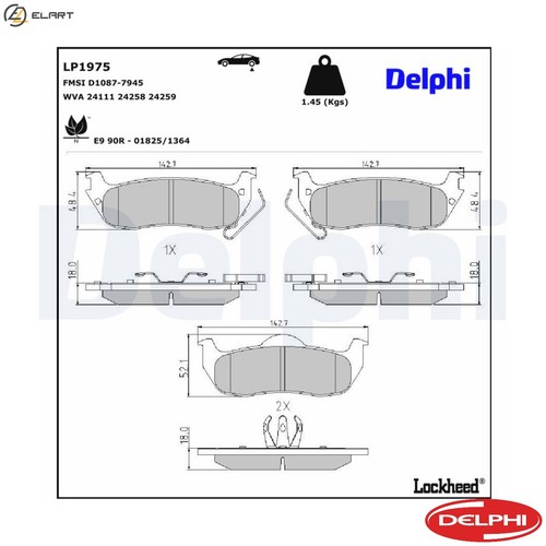 Brake pad set disc - pad,