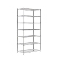 D 18" X W 36" X H 72"- 7 Tier Chrome Wire Shelving Unit