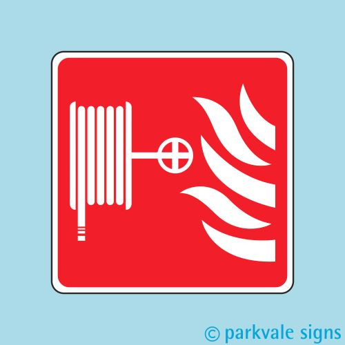 Fire hose reel logo sign - reel,