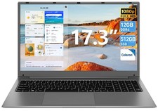 2025 NEW SGIN 17.3 Inch FHD Laptop 12GB RAM DDR4 512GB SSD Notebook Laptops