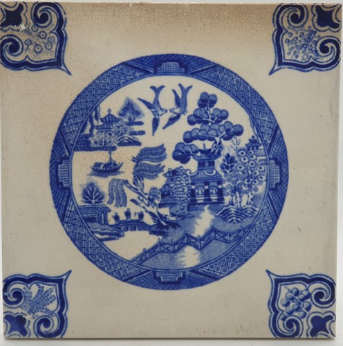 Antique fireplace tile - fireplace,