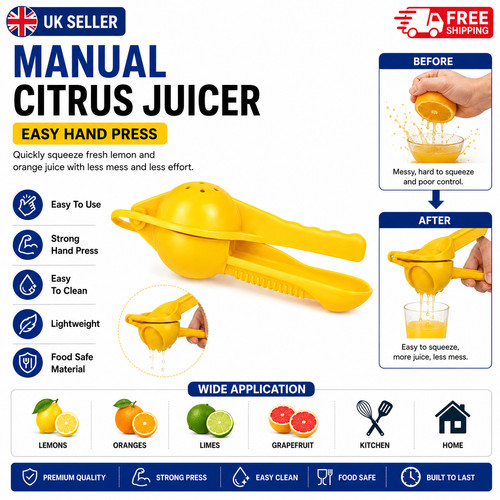 Plastic lemon squeezer - plastic,