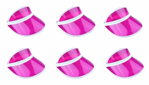 Pink neon visors - x,