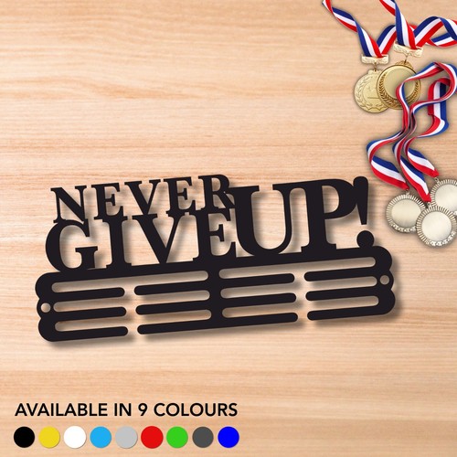 Never give acrylic medal - give, up