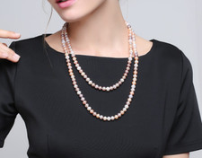 singel strand8-9mm south sea round multicolor pearl necklace 38inch