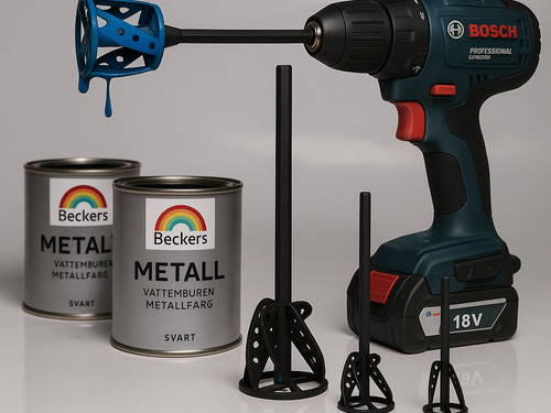 Drill paint mixer - drill, attachment