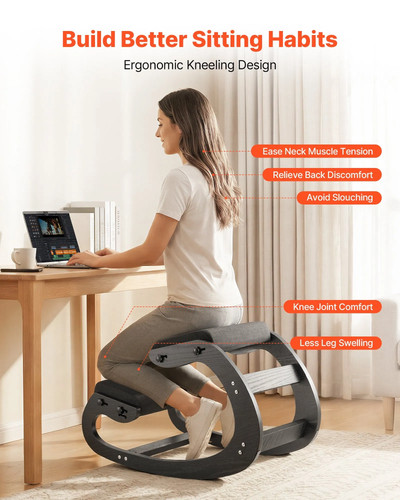 Ergonomic kneeling chair - ergonomic,
