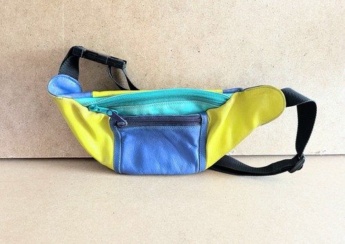 Vintage leather bum bag colour - leather,