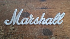 White Marshall Badge Logo