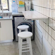 Wall-mounted Folding Kitchen Dining Table Desk Bedside Storage Drop-leaf Shelves